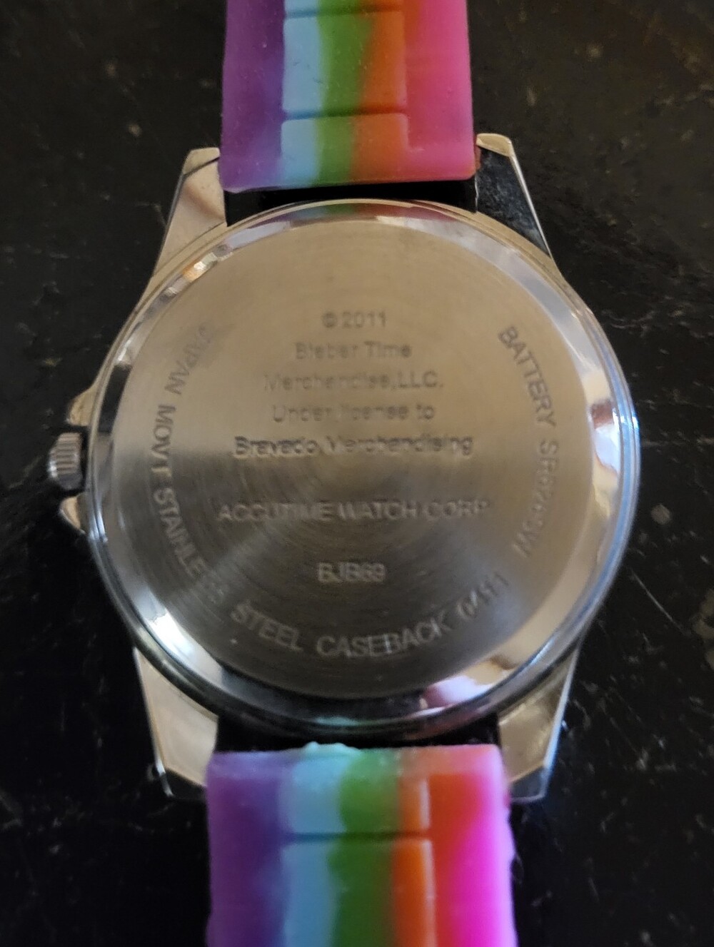Justin Bieber Rainbow Watch Good Condition - Picture 2 of 3