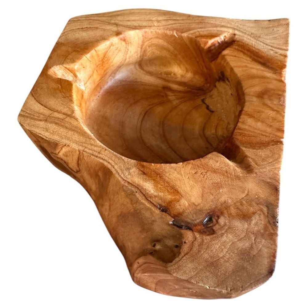 Rustic Natural Wooden Carved
Bowl - Decorative, Smudging, or
Tabletop Ac…