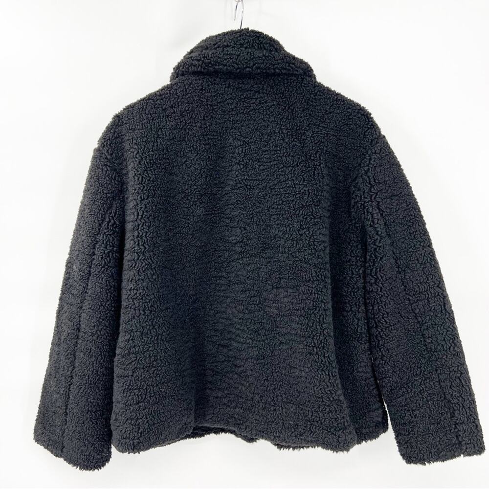 NWT APPARIS Tara‎ Aviator Faux Shearling Jacket XL Black - Picture 3 of 9