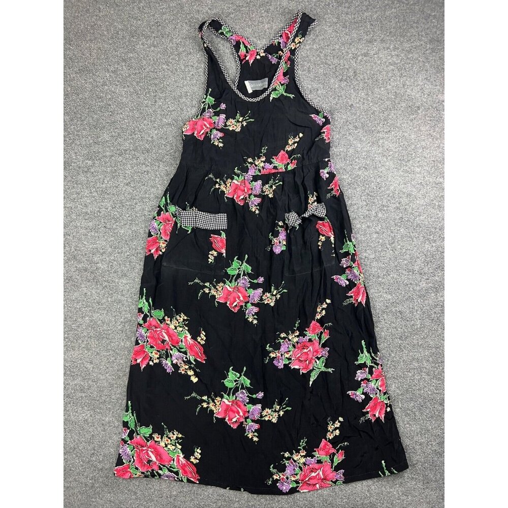 Carol Anderson california Sleeveless Dress Women's Black Multi Floral Racerback‎