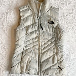 The north face‎ gray puffer vest xsmall