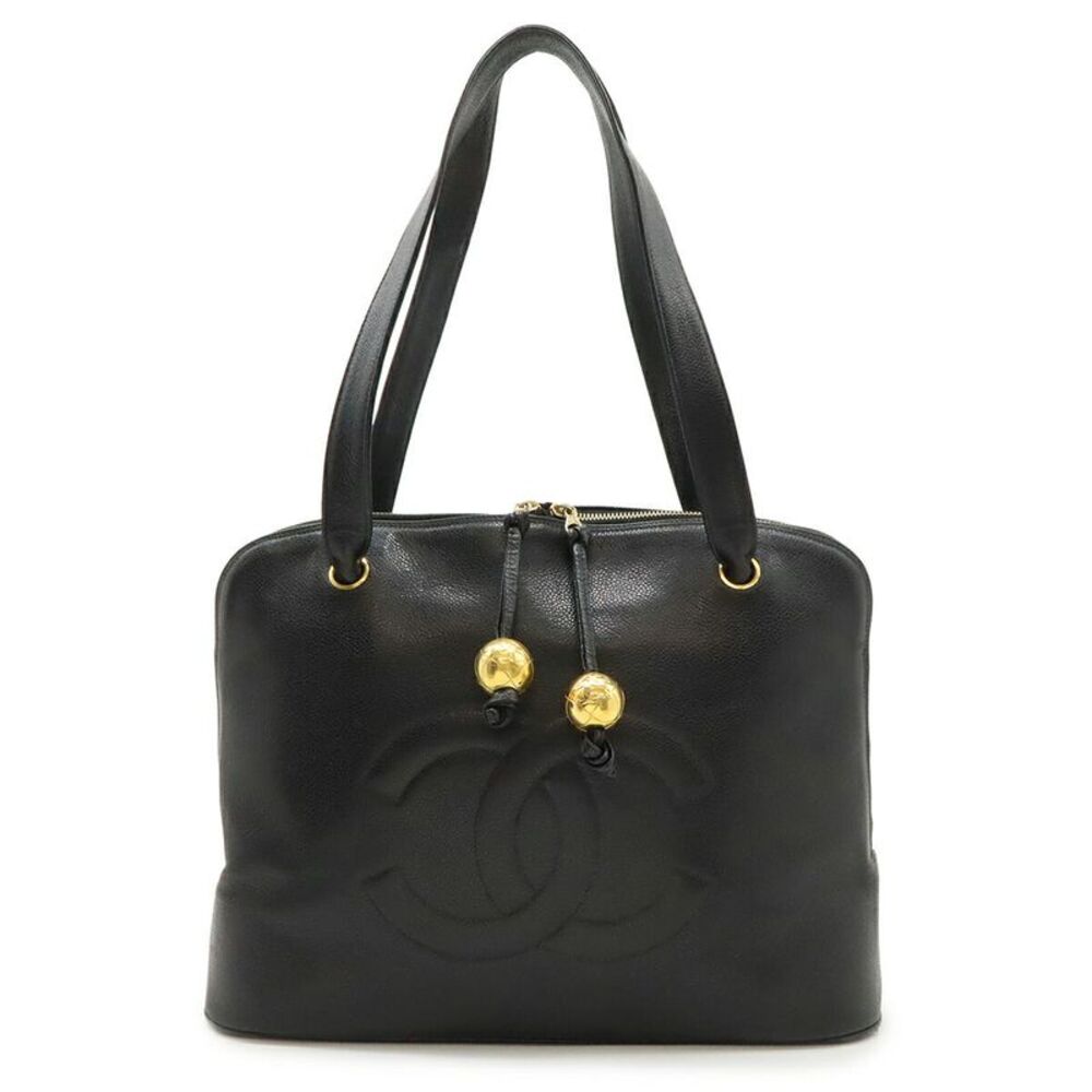 Chanel Caviar Skin Chain Tote Bag