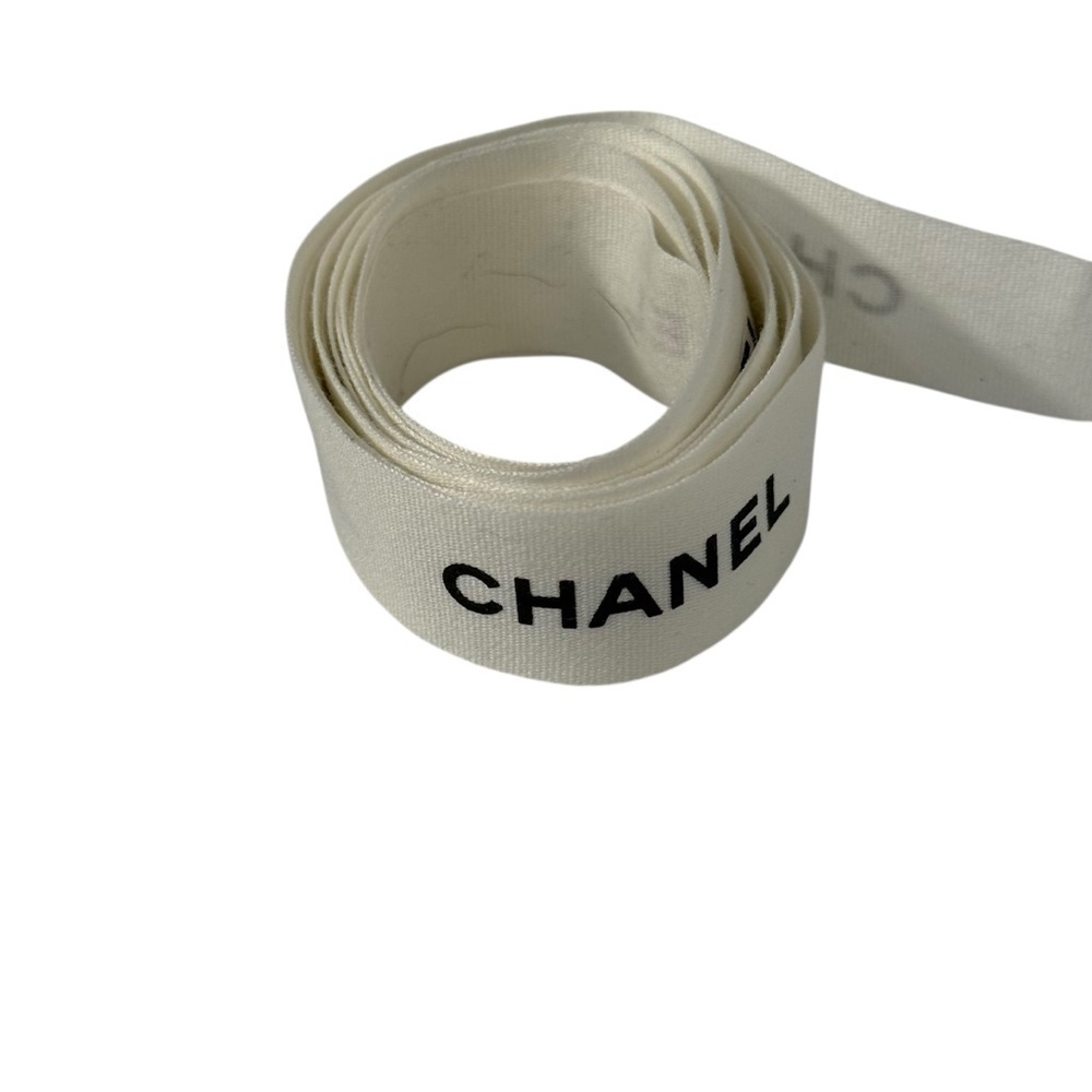 CHANEL White Ribbon for Gift Wrap