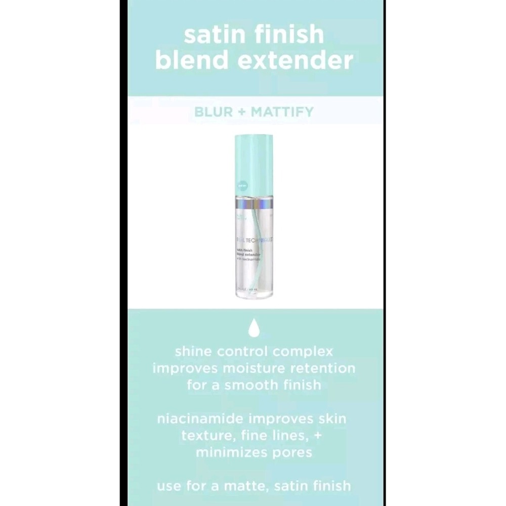 Real Techniques Setting Spray Satin Finish Extender for Face MakeUp 2oz Blur+Mat - Picture 5 of 6