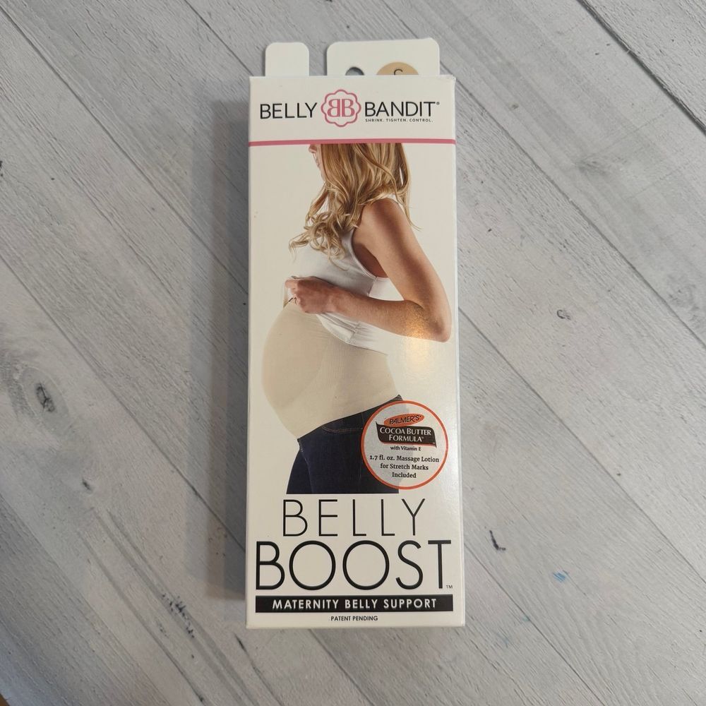 Belly Bandit Belly Boost Pregnancy Support Band small nude NEW