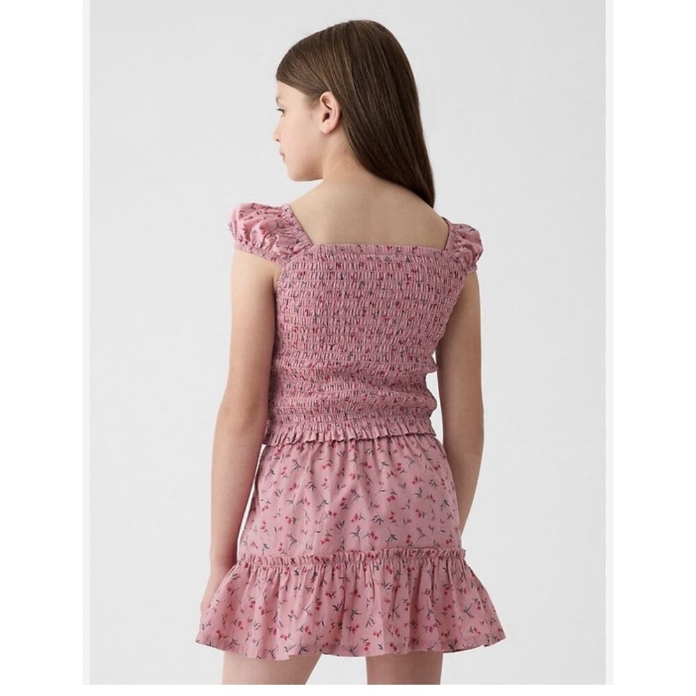 Gap Girls Skirt Set Size Large 10 Pink Floral - Picture 2 of 8