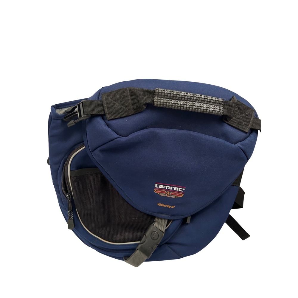 Tamrac Velocity 9 Camera Sling Bag OS Navy Blue Padded Professional Women