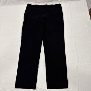 Linda Matthews Women's Size Large Pull-On Dress Pants Black