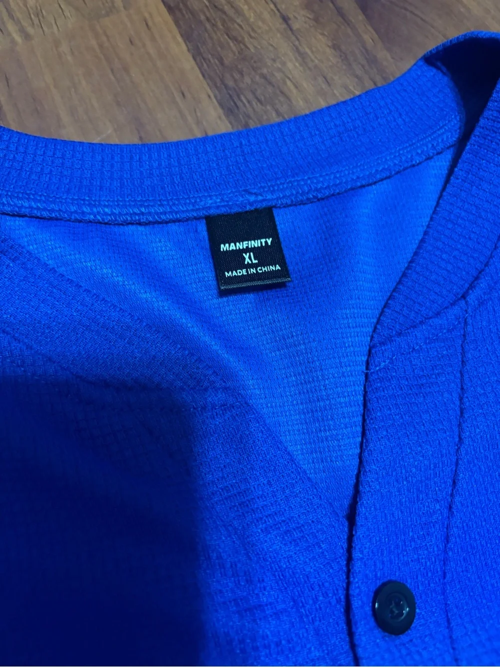 NFINITY Royal Blue Short-Sleeve Henley - Picture 2 of 2