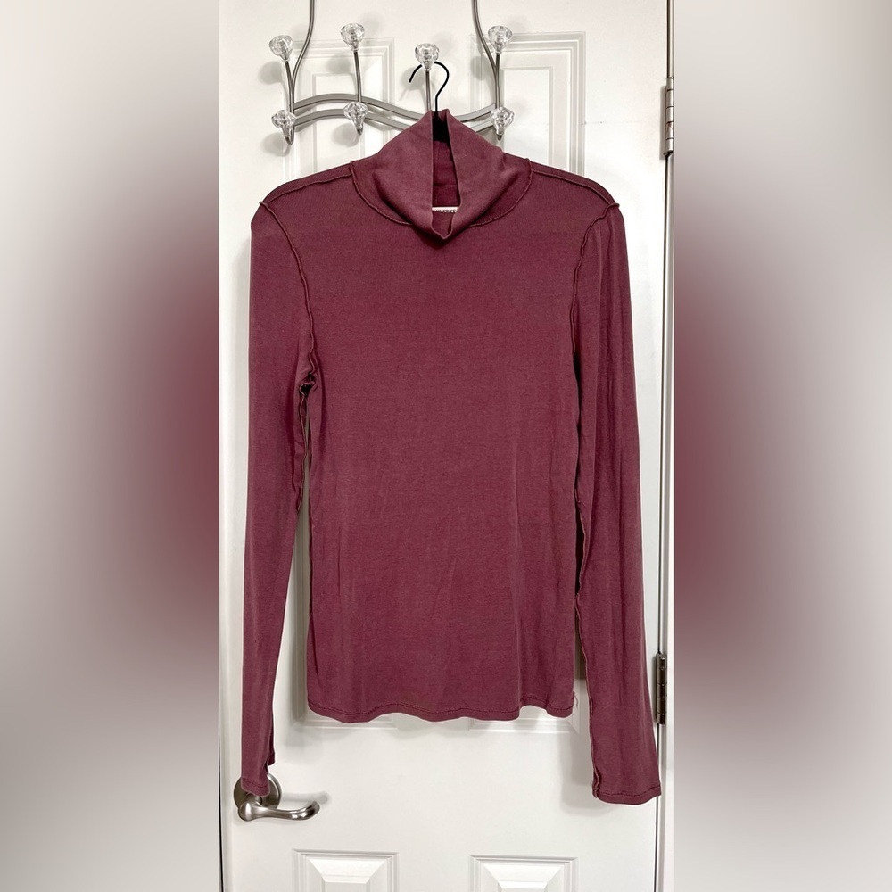We The Free Good Good Turtleneck in Red Bark NWOT