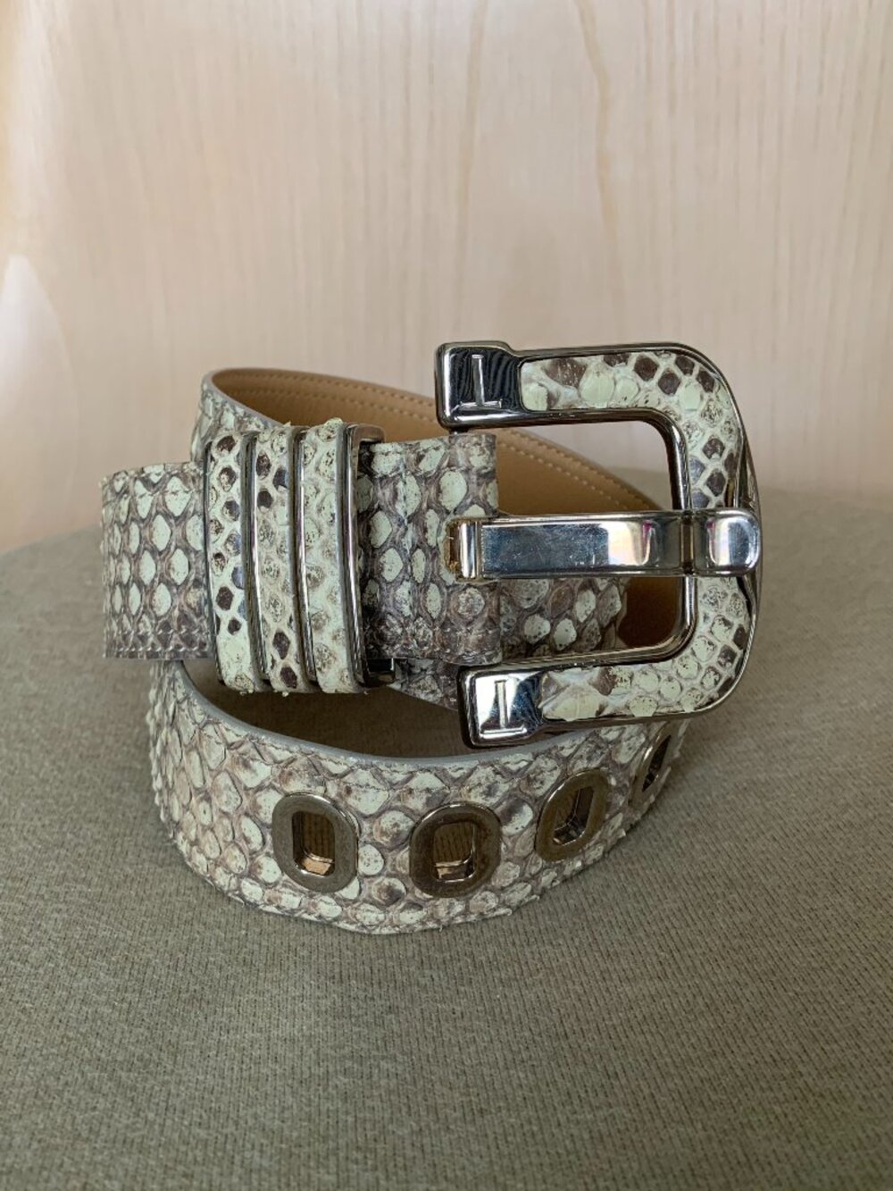 TOD'S Python belt