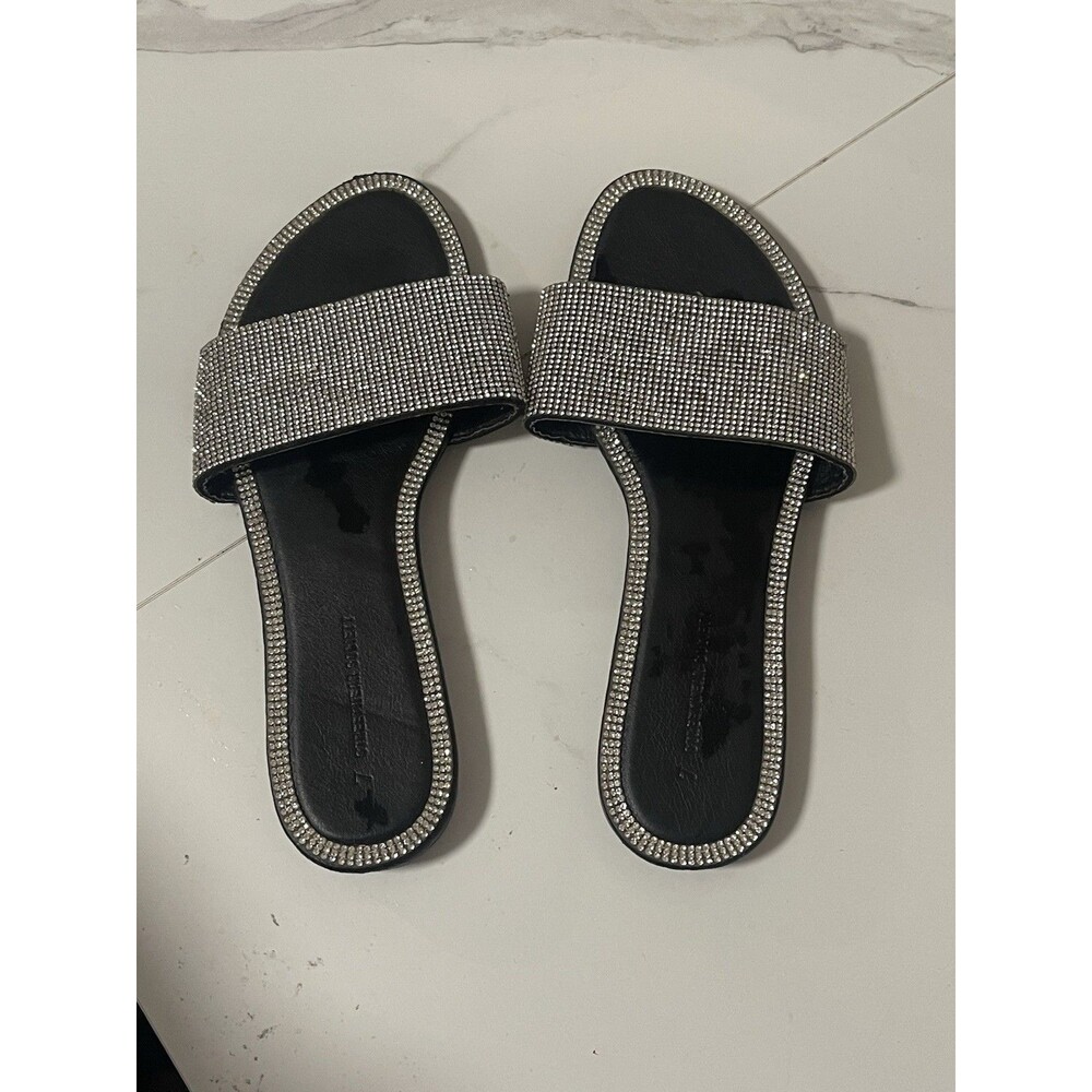 Rhinestone Slide Sandals