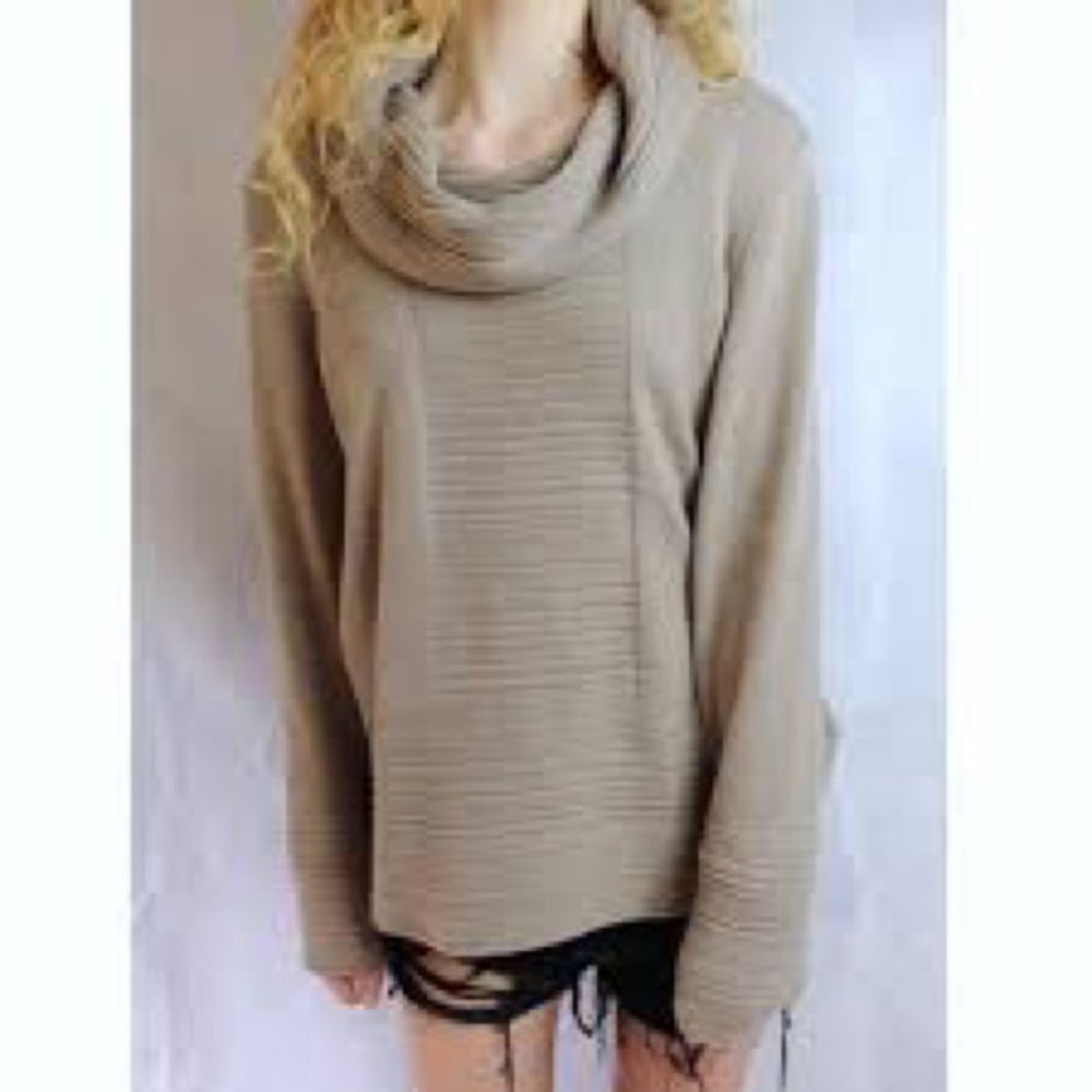 Calvin Klein Beige Cowl Neck Sweater