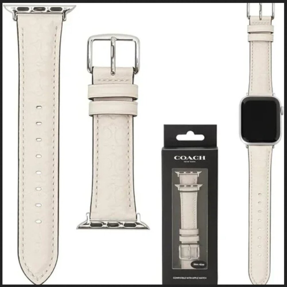 Coach Apple Watch Leather Logo Replacement Band