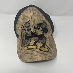 Disney Parks Steamboat Willie Mickey Mouse Hat Adjustable Walt Disney World Cap