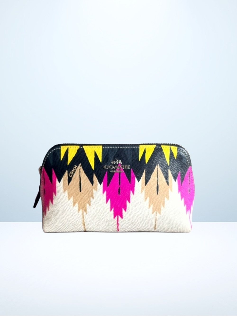 Coach 2015 Hawk Feather Cosmetic Case