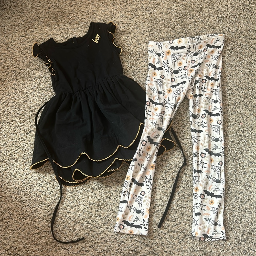 Love & Grow “BOO” girls 6 Halloween matching tunic & pants set GORGEOUS!!