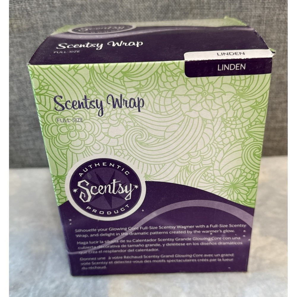 New Scentsy LINDEN Wrap Full Size Leaf‎ Imprint RETIRED WRAP ONLY