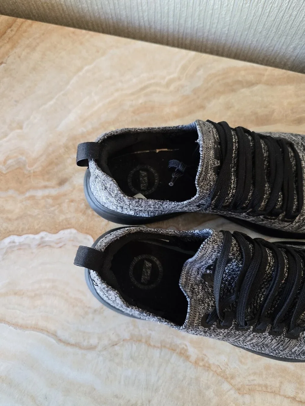 APL Texlchloom Knit Racer Sneakers Black Gray - Picture 6 of 11