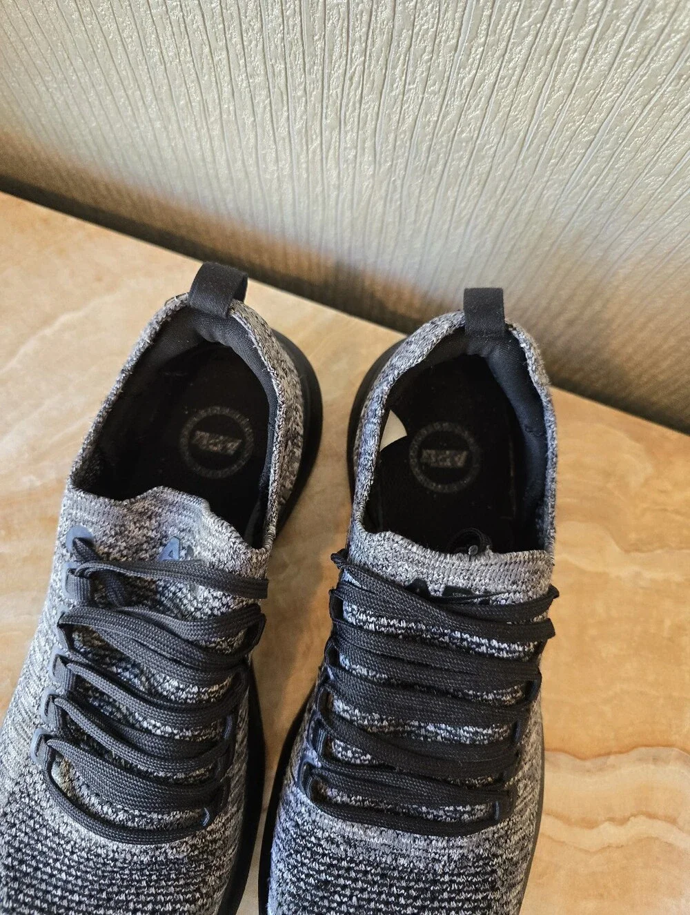 APL Texlchloom Knit Racer Sneakers Black Gray - Picture 7 of 11