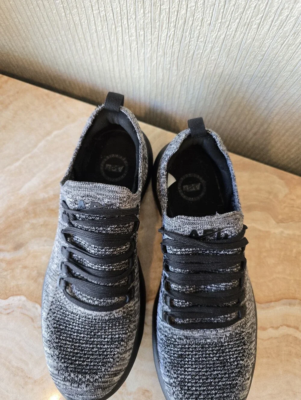APL Texlchloom Knit Racer Sneakers Black Gray - Picture 8 of 11