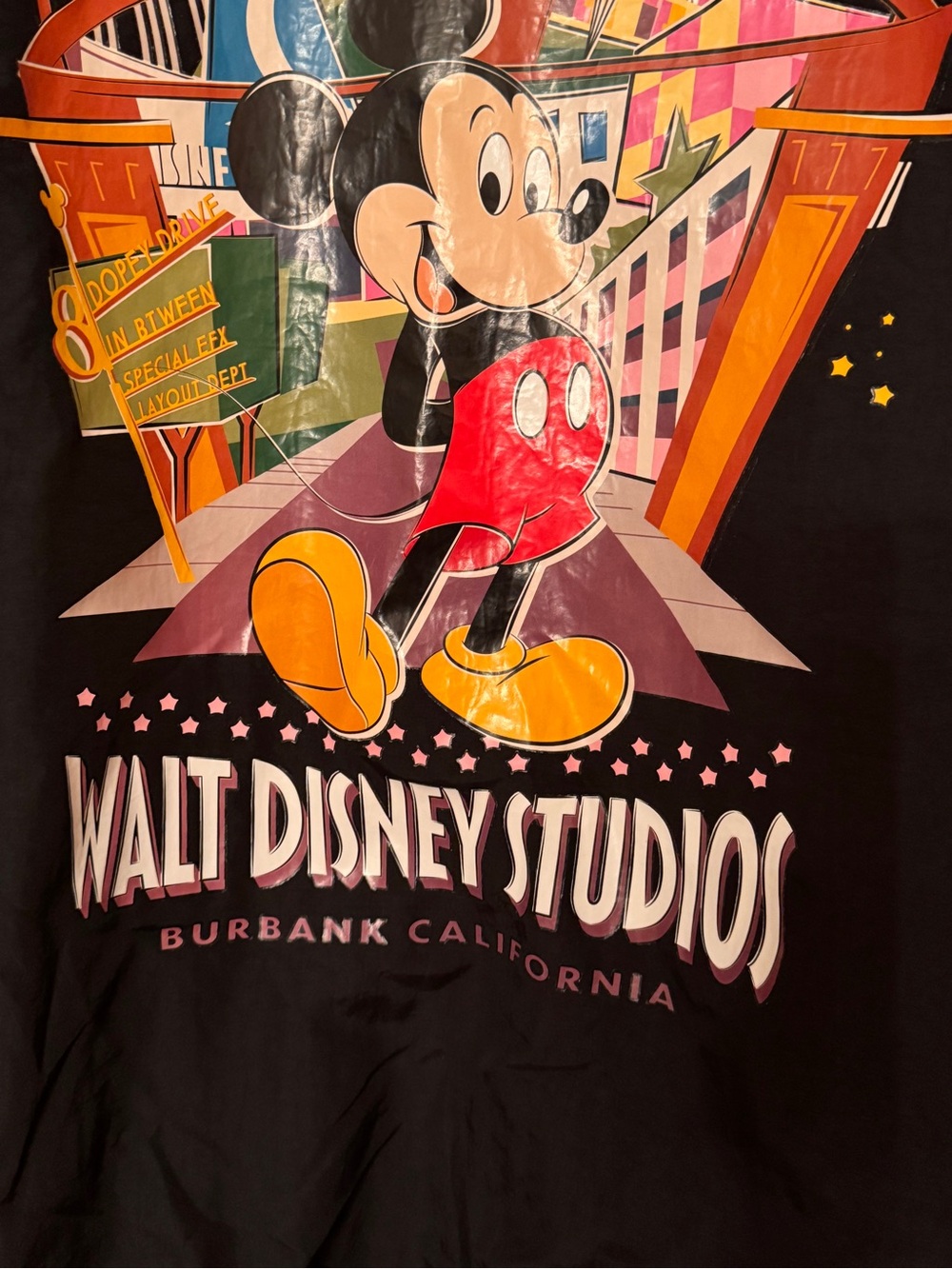 New Disney Mickey Walt Disney Studios Windbreaker Jacket - Picture 7 of 10