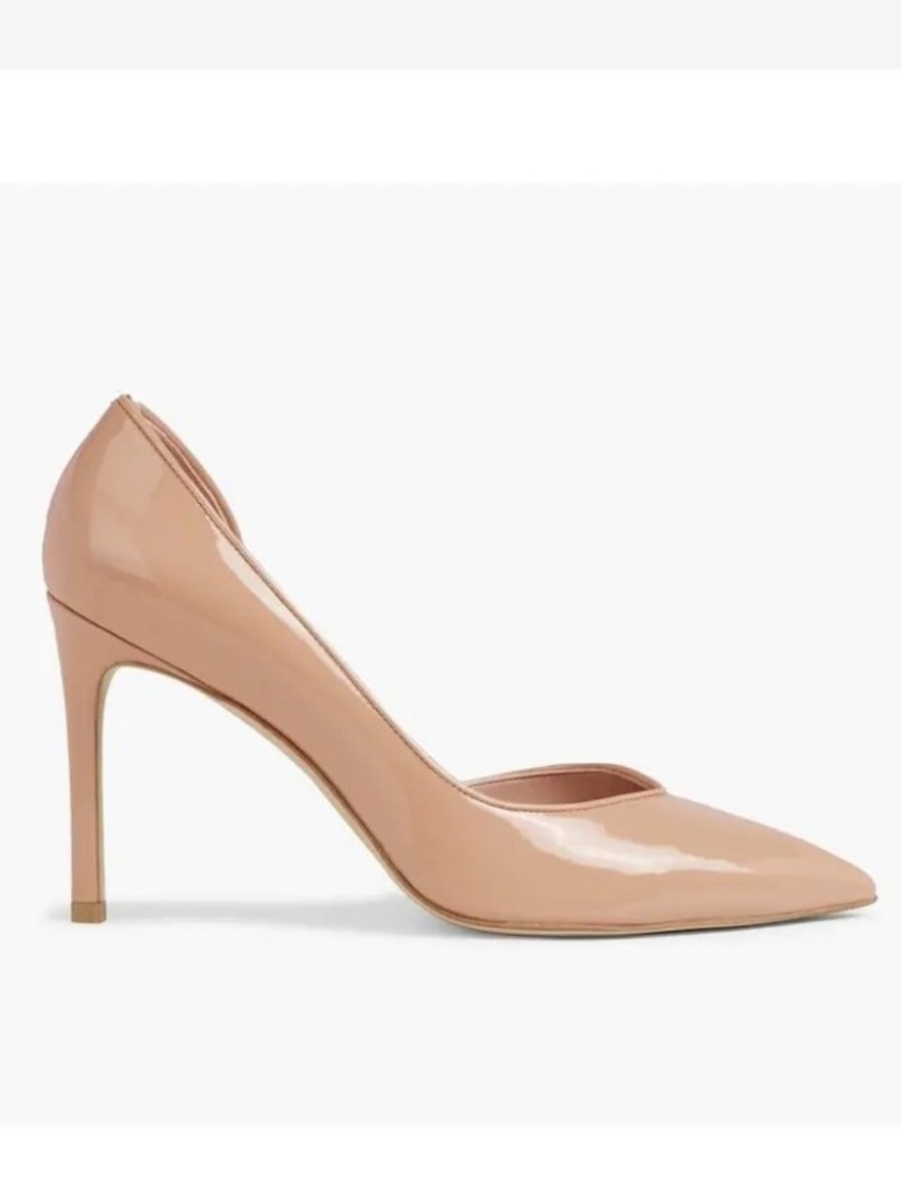 Stuart Weitzman Avenue d'Orsay Pointed Toe Pump  Avenue 95 Golden Beige Patent