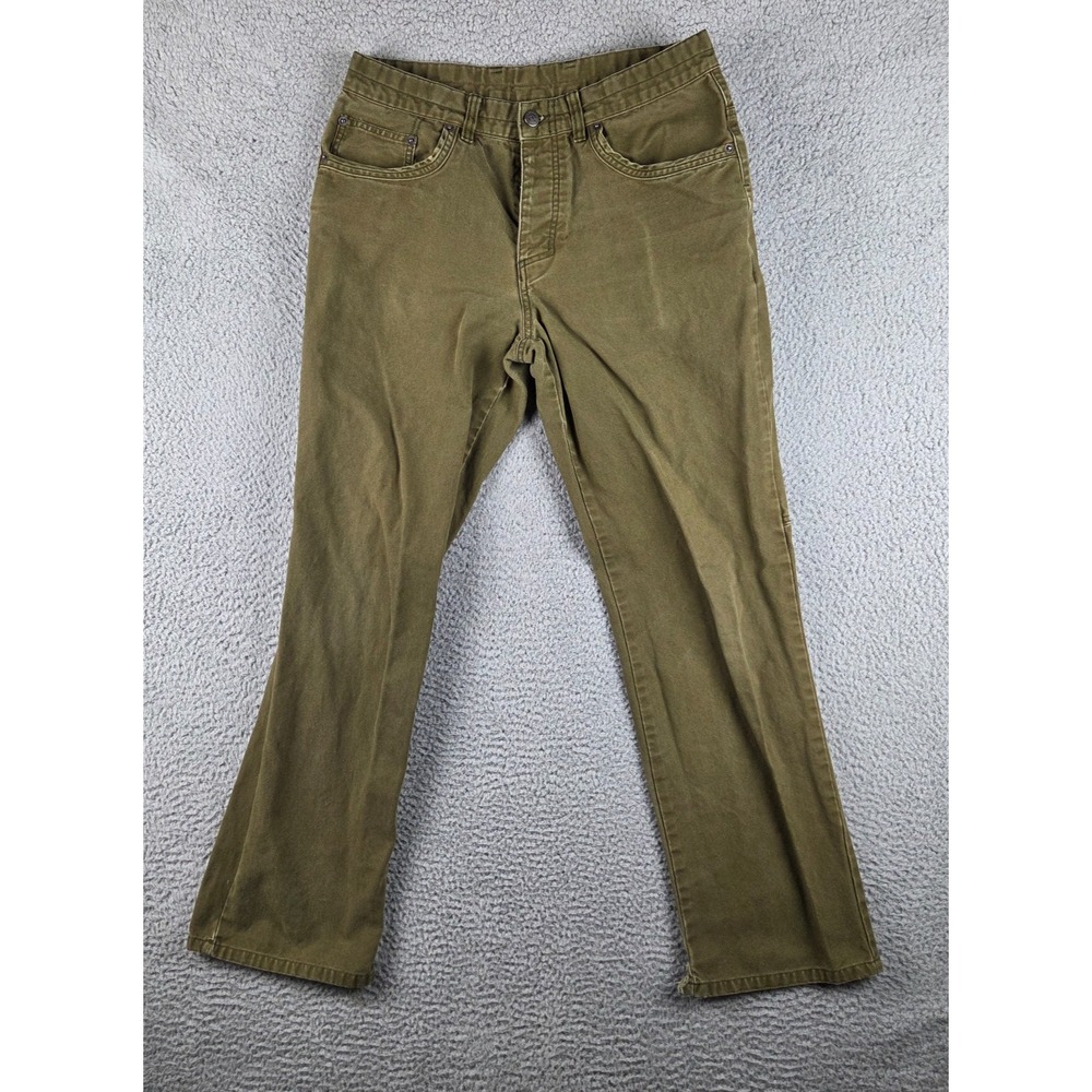 Patagonia Organic Cotton Jeans Pants Mens 32‎ (31x31) Green Brown Straight Fit