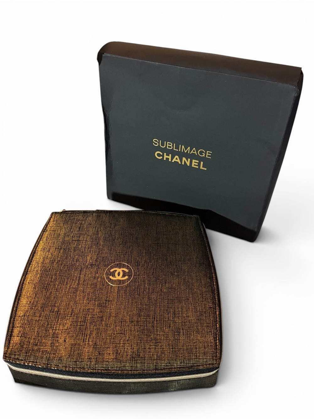 CHANEL Sublimage VIP Hard Case & CC Double Compact Mirror Bundle Set NIB