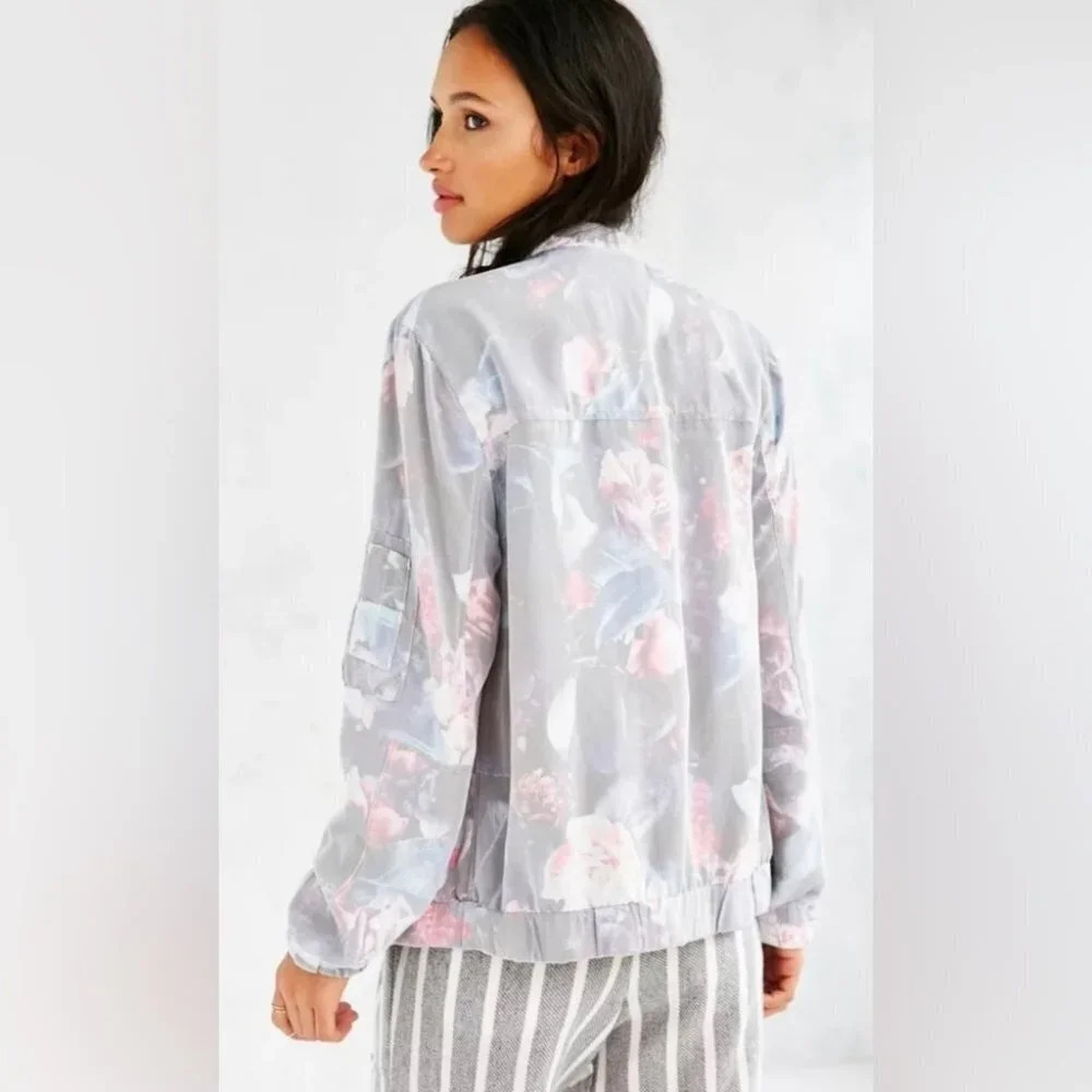 OBEY Maven Floral Bomber Lightweight Jacket | size  S