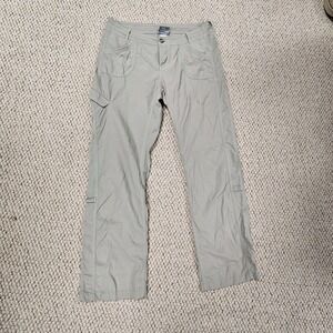 Kuhl Convertible Cargo Hiking Pants‎ Olive Green Womens Size 14 Regular