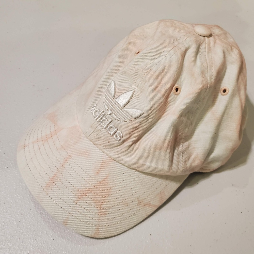 Adidas Women Hat One Size Pink‎ Tie Dye Baseball Cap Trefoil Logo Adjustable