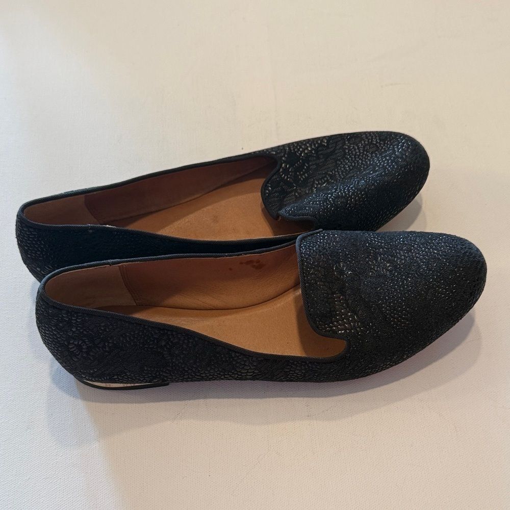 Coach Women's Textured Black Flats - Picture 2 of 4