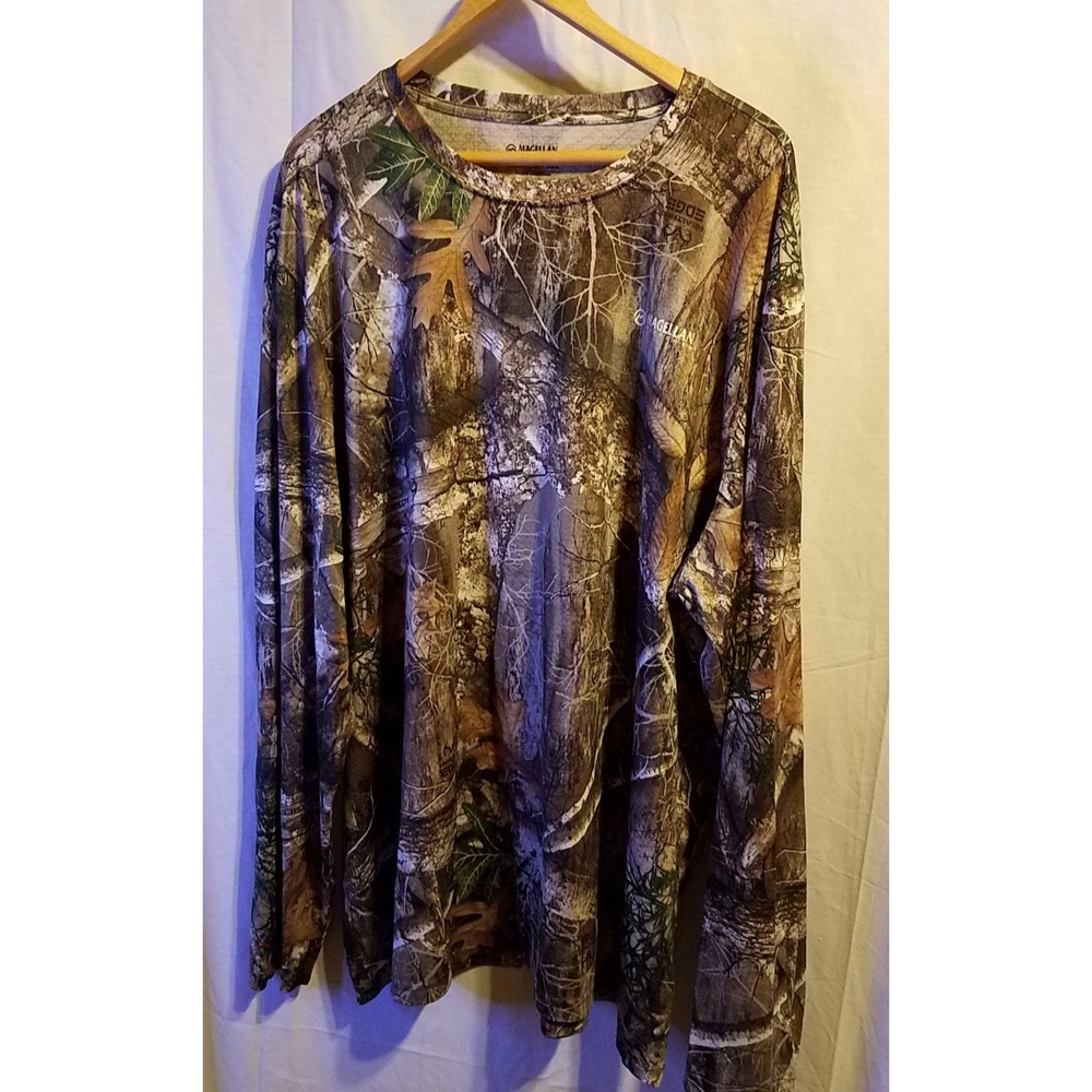 Magellan Outdoors Men's s‎ Hunt Gear Long Sleeve Camo Shirt Size XXXL