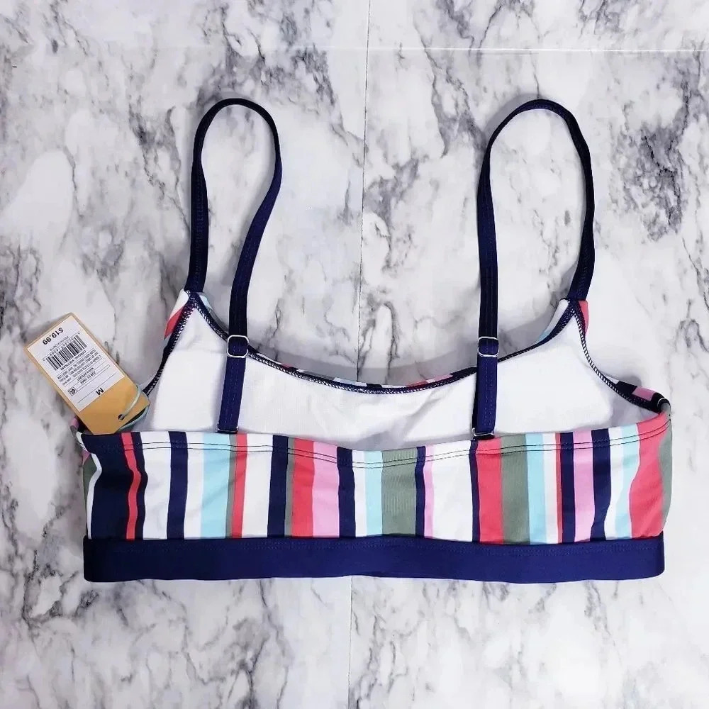 Kona Sol Bikini Top Bra Bralette Strappy Swimsuit Size Medium Multicolor… - Picture 5 of 15