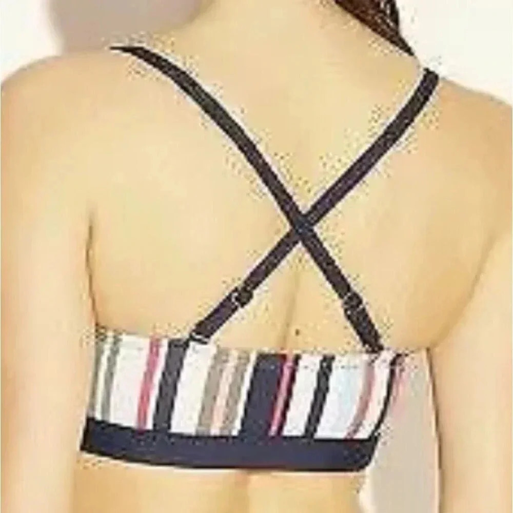 Kona Sol Bikini Top Bra Bralette Strappy Swimsuit Size Medium Multicolor… - Picture 15 of 15