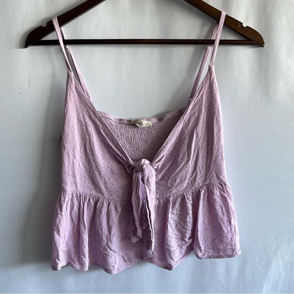 Pacsun LA Hearts Purple Polka Dot Tank Top - Picture 2 of 9