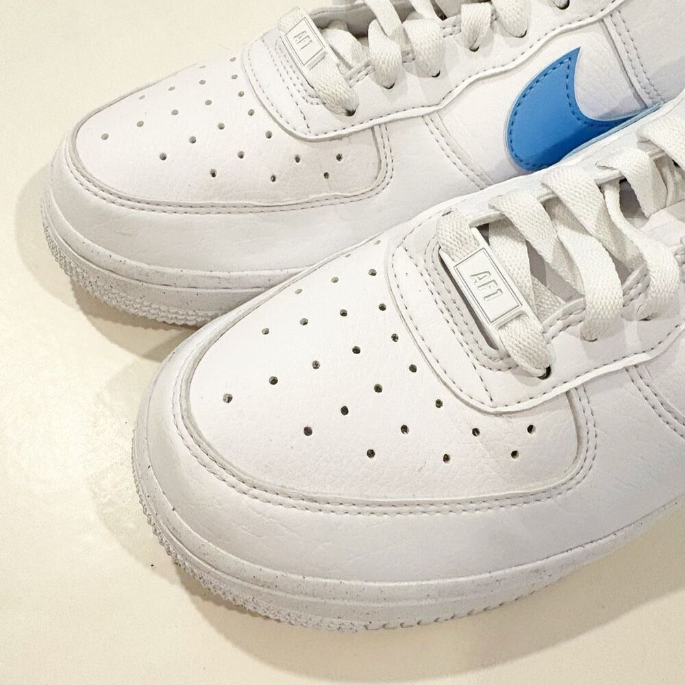 Nike Air Force 1 '07 Size 7 White University Blue DV3808 103 - Picture 3 of 9