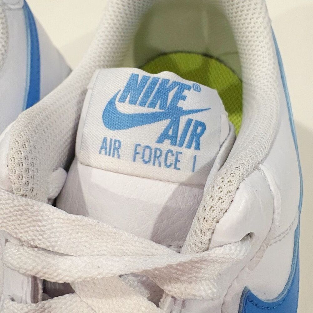 Nike Air Force 1 '07 Size 7 White University Blue DV3808 103 - Picture 7 of 9