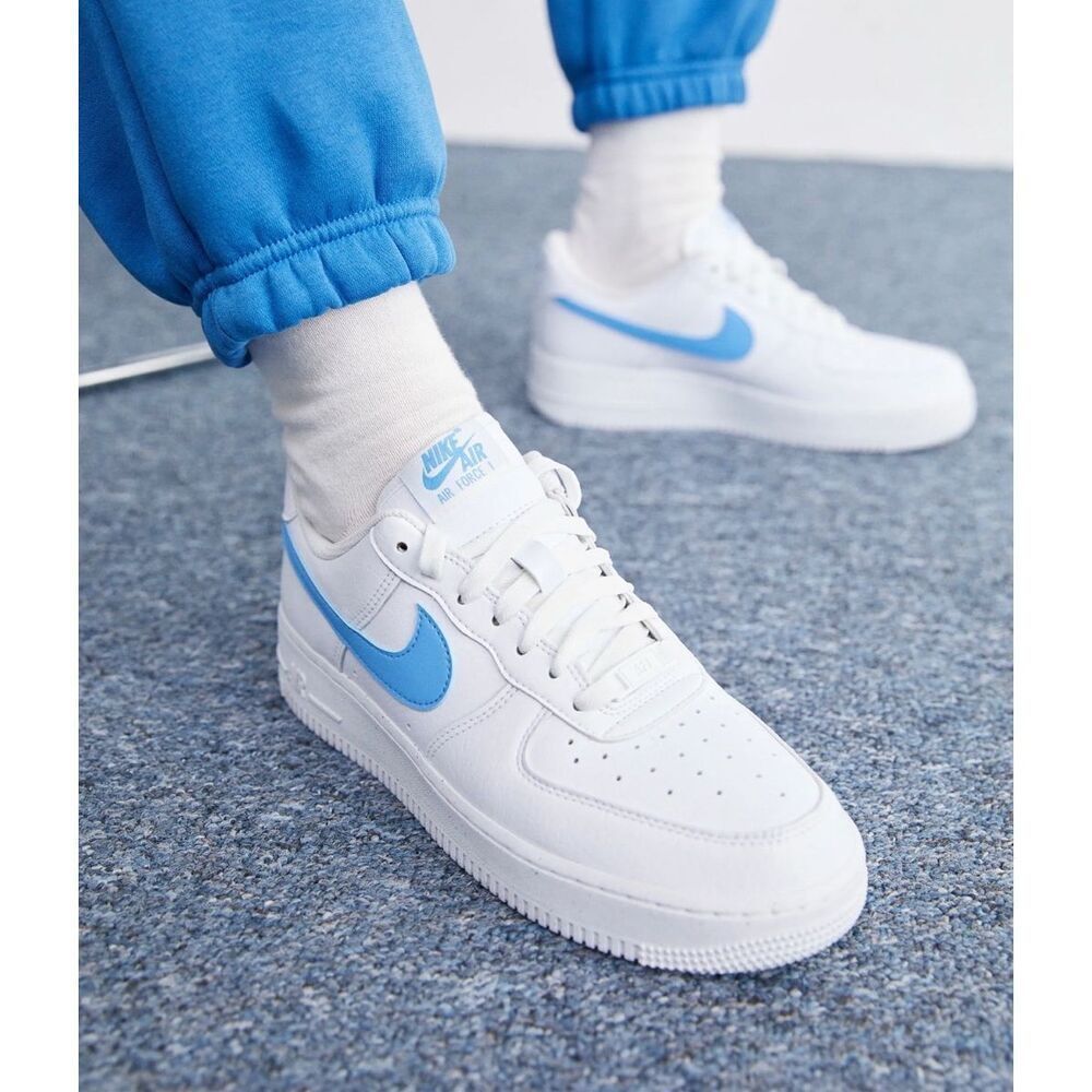 Nike Air Force 1 '07 Size 7 White University Blue DV3808 103