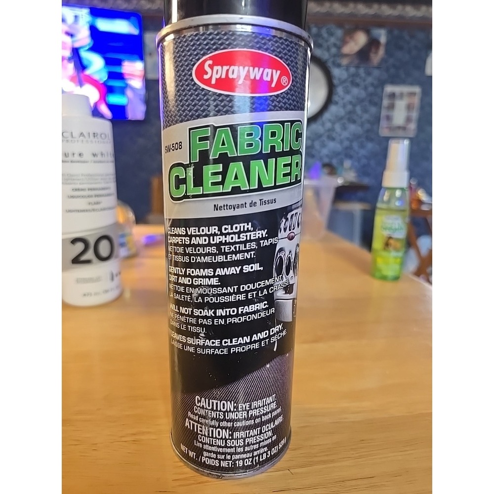 Fabric Cleaner, 19 oz Aerosol Can Sprayway SPRAYWAY SW508 Colorless