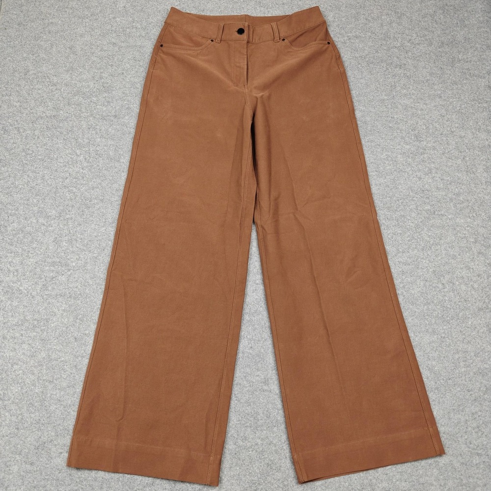 Lululemon Pants Womens 29 Brown Relaxed Fit Canvas Wide Leg Chino 5 Pocket