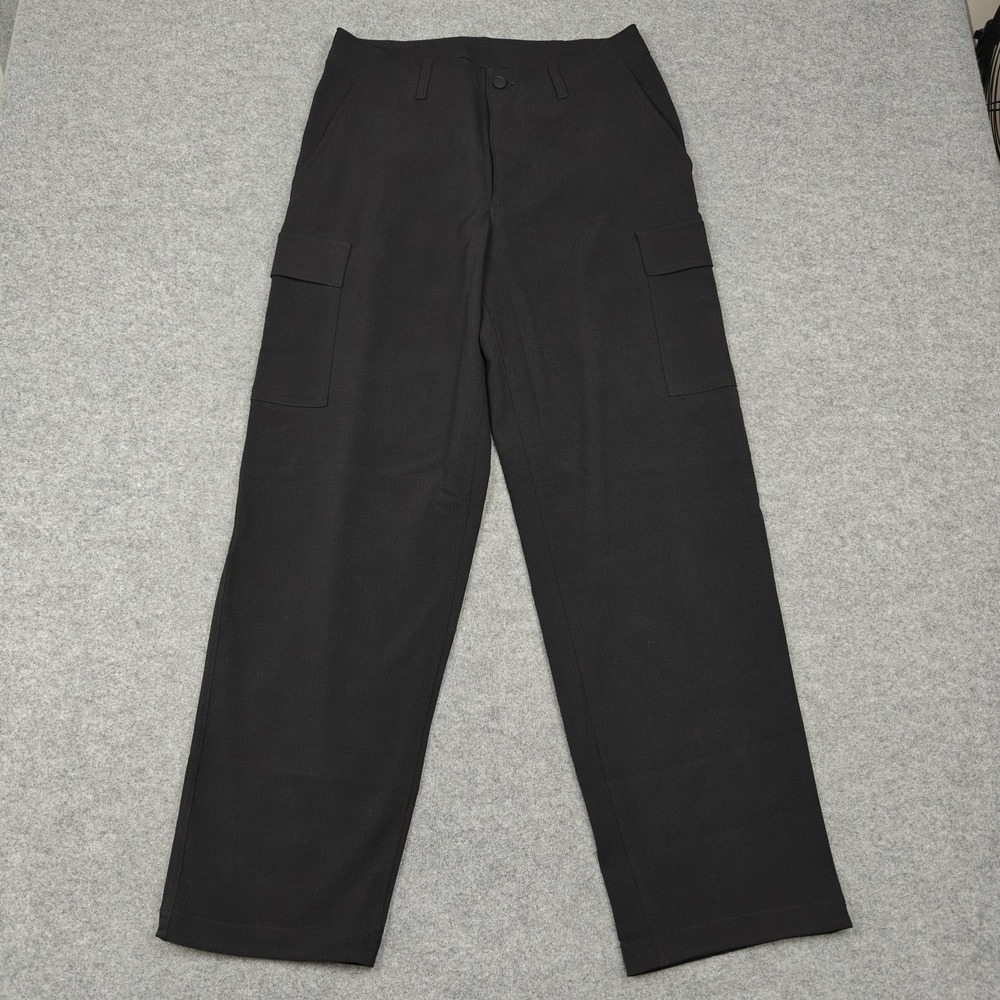 Lululemon Pants Womens 30 Black Cargo Stretch Microfiber Casual Travel LM5BLJS