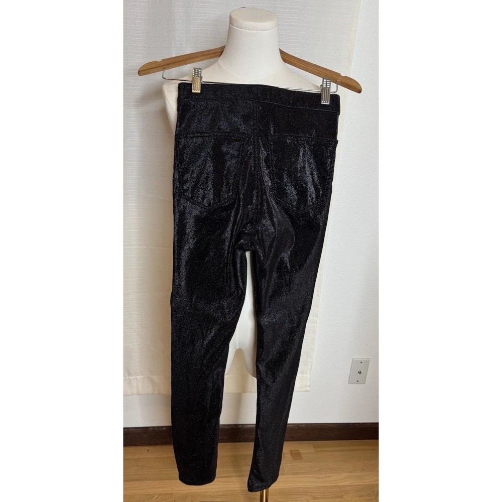 Top Shop (New) Black Metallic Legging/Pants Women's - Picture 5 of 9
