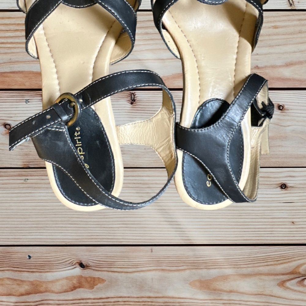 Easy Spirit Sunburst Sandals Size 7.5 Black - Picture 6 of 6