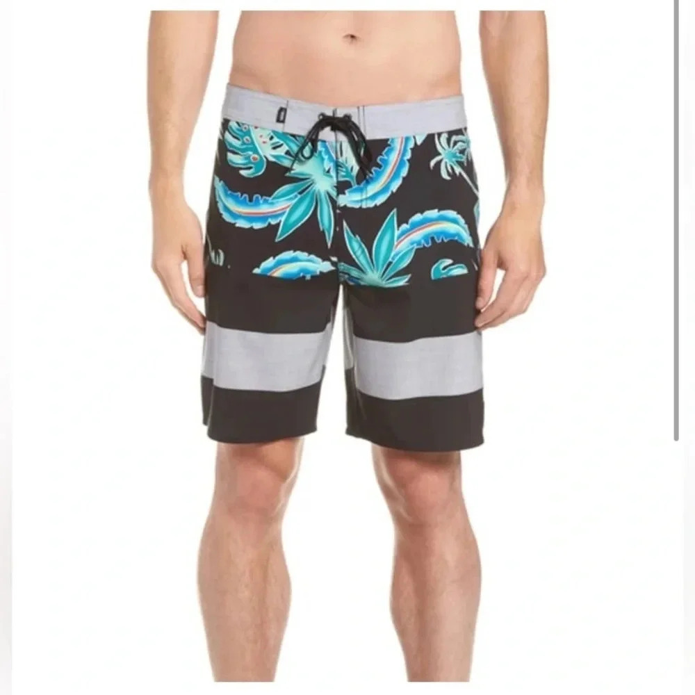 Vans Era 19" Boardshort Black Pit Stop‎ Floral Men’s Size 38