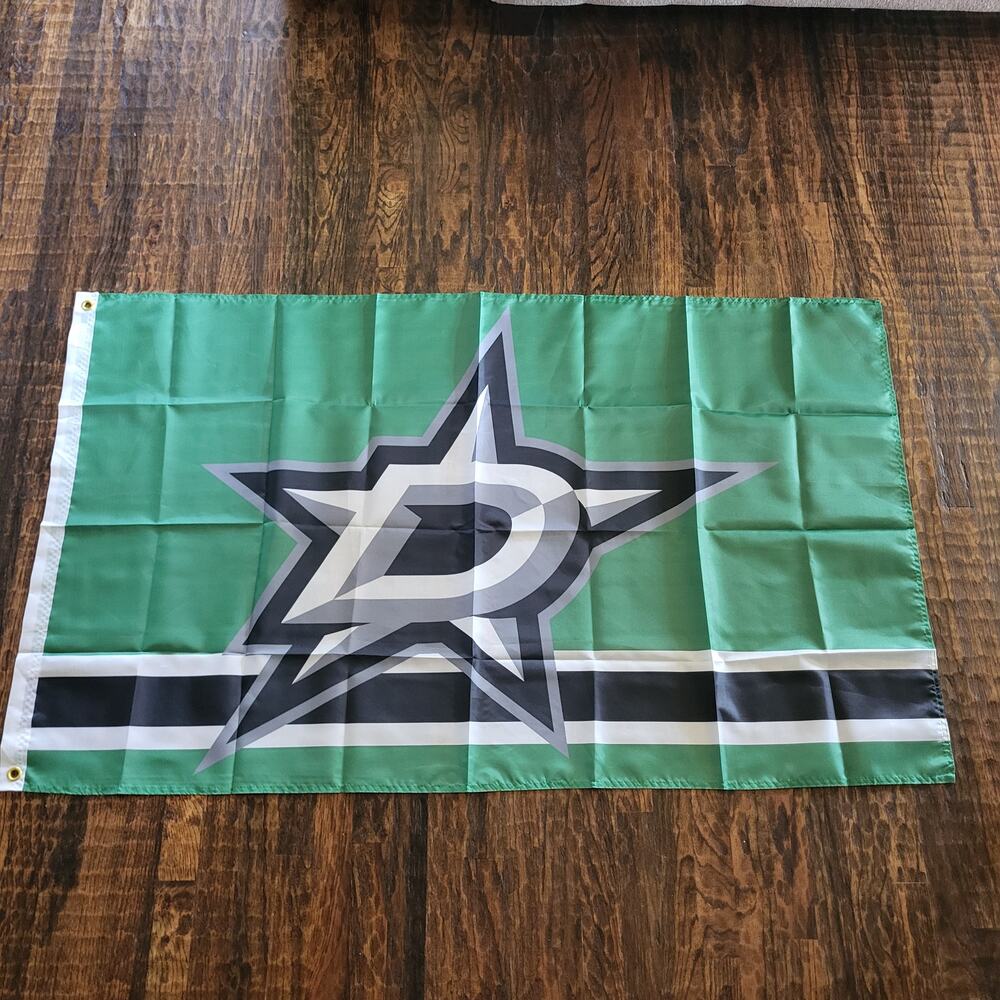 Dallas Stars Flag Banner New 3x5‎ Feet Mancave Garage Office Dorm Gameday - Picture 2 of 3