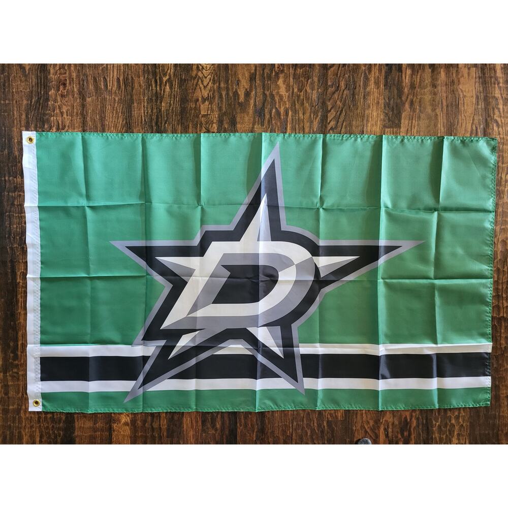 Dallas Stars Flag Banner New 3x5‎ Feet Mancave Garage Office Dorm Gameday - Picture 3 of 3