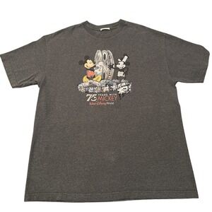 Vintage Disneys 75th Anniversary Mickey Mouse Walt Disney World T-Shirt Sz Large
