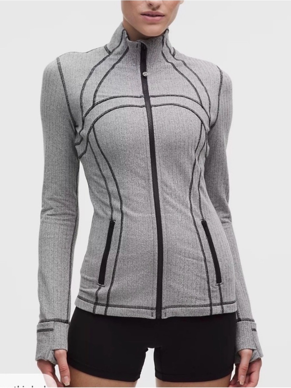 Lululemon Herringbone Define Jacket.   Good condition- size approx 6-8